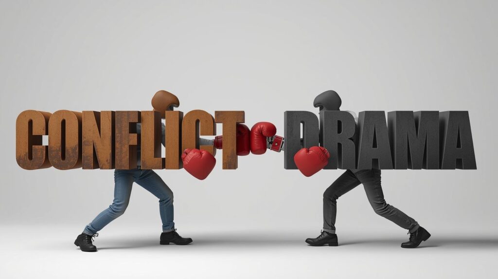 Conflict is inevitable, drama is optional